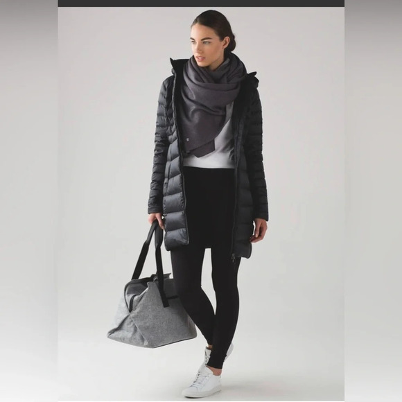 Lululemon After Asana Wrap Gray Reversible Cardigan Sweater OS - Picture 3 of 5